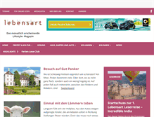 Tablet Screenshot of lebensart-sh.de